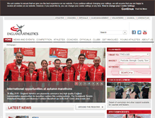 Tablet Screenshot of englandathletics.org